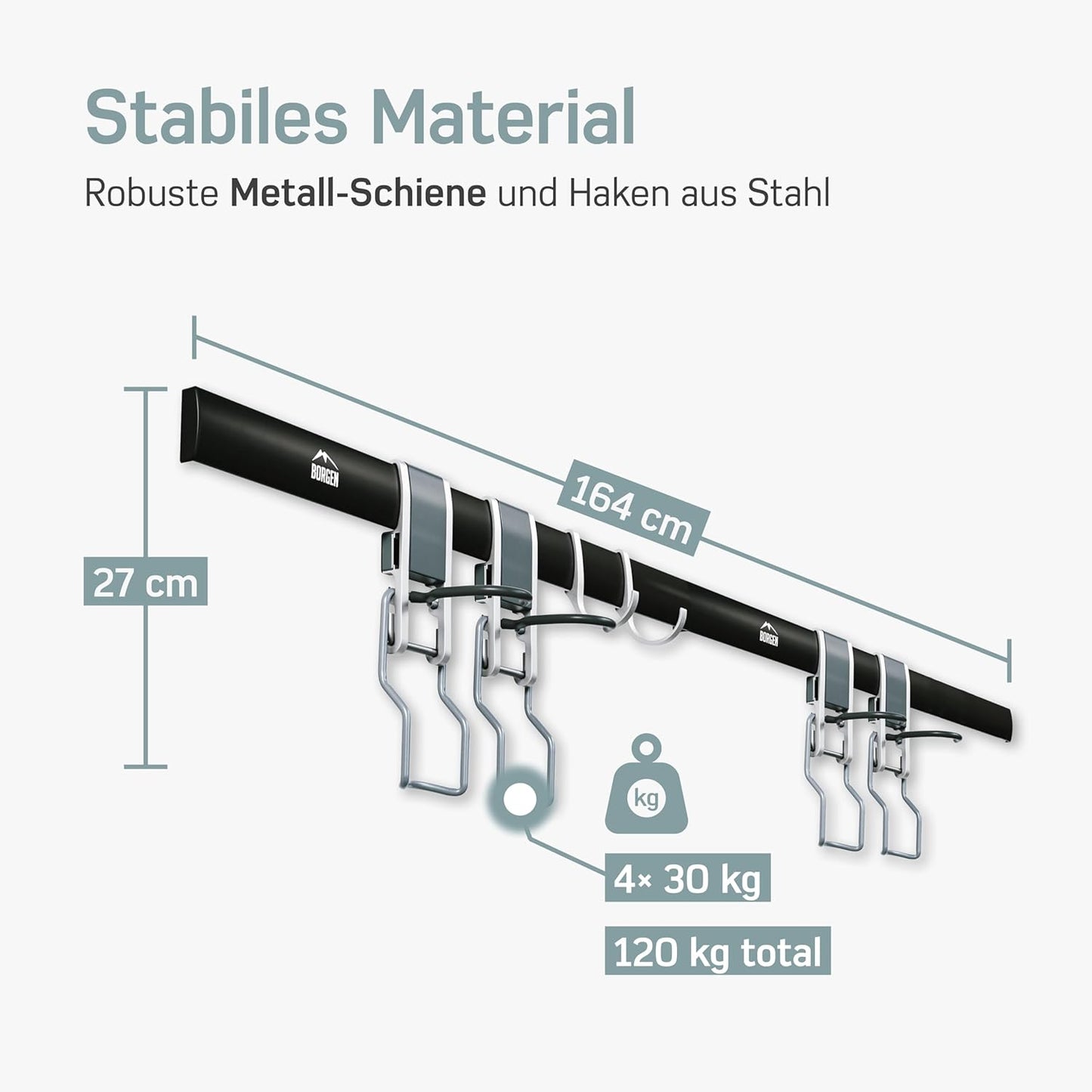 Vertikale Velo Wandhalterung, 4er Set
