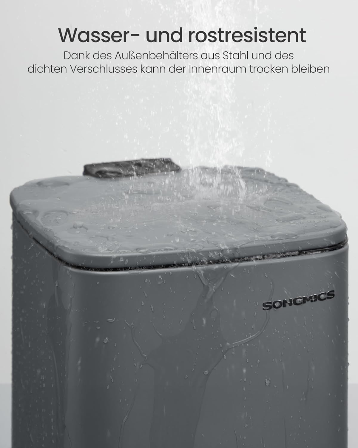 Kosmetikeimer mit Softclose-Deckel LTB590G02, Schiefergrau 6 L