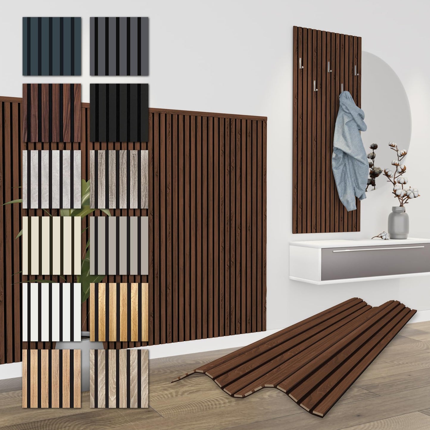 Akustikpaneele, Catania Oak 1x 1,385 Meter - 0,83 m²