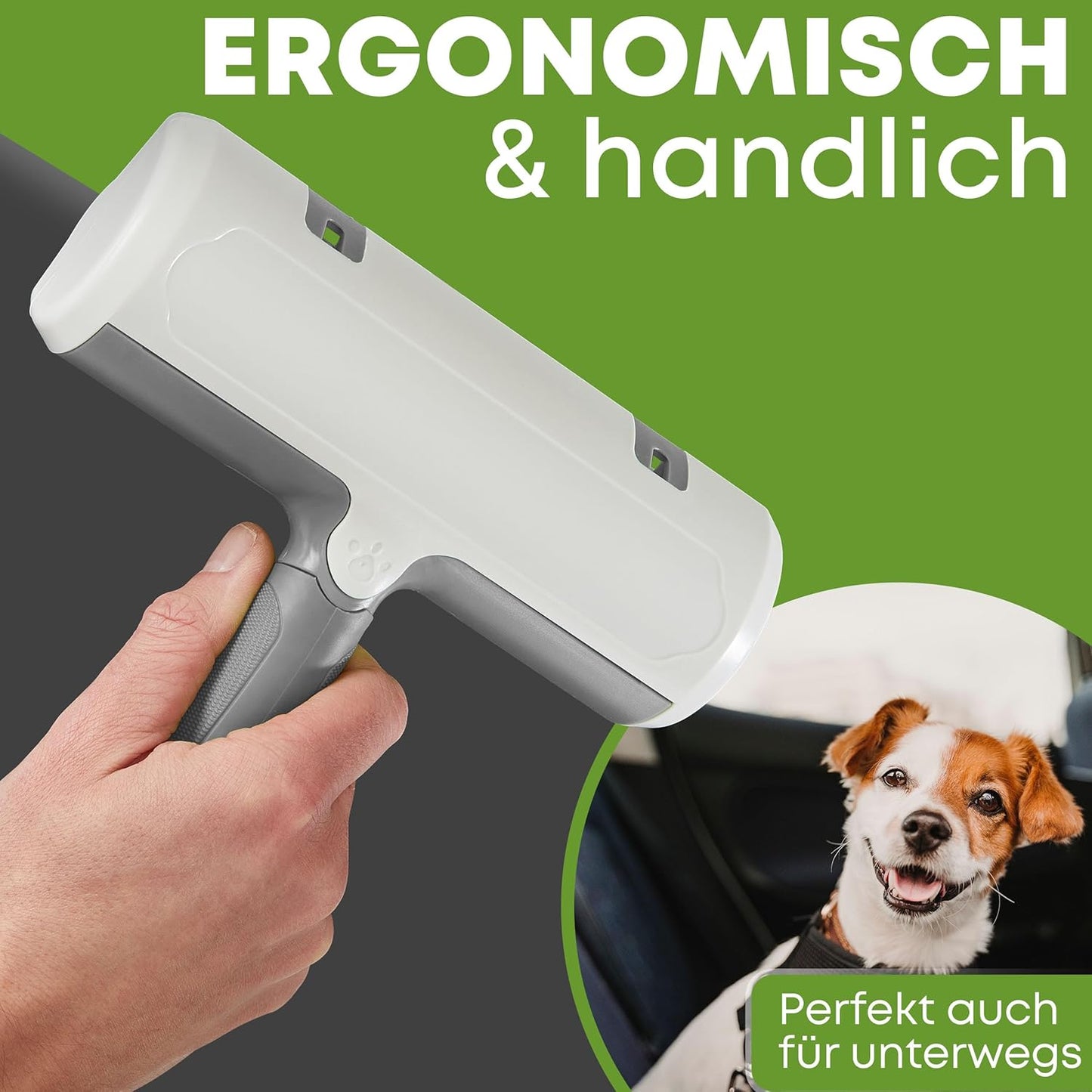 Fusselrolle Tierhaarentferner, Grau