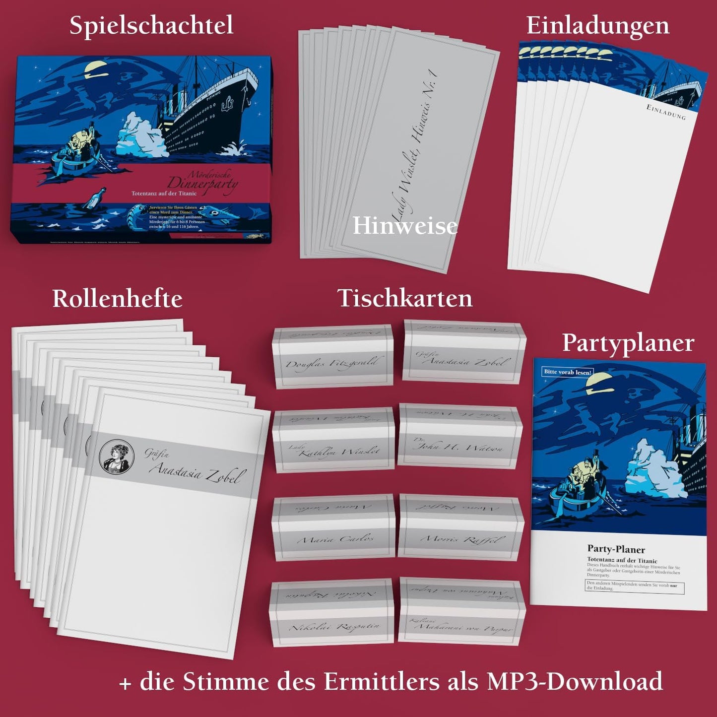 Mörderische Dinnerparty Totentanz auf der Titanic