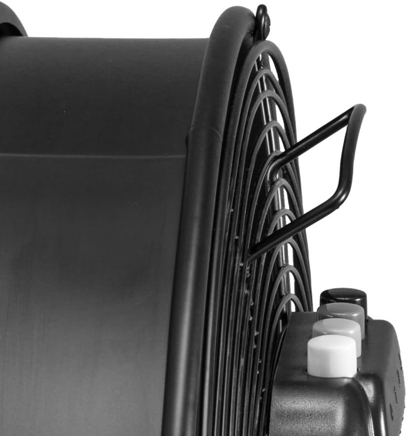Bodenventilator TVM 20 D mit 360° Neigung, 120 W Schwarz