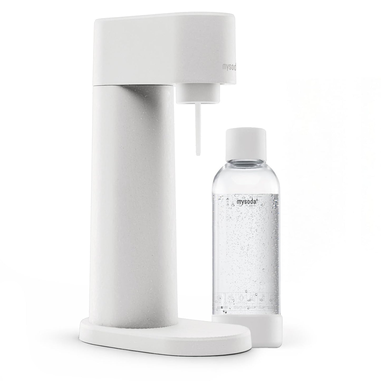 Woody WD002F-WE Wassersprudler, ohne CO2-Zylinder, Weiss, Ohne CO2-Zylinder