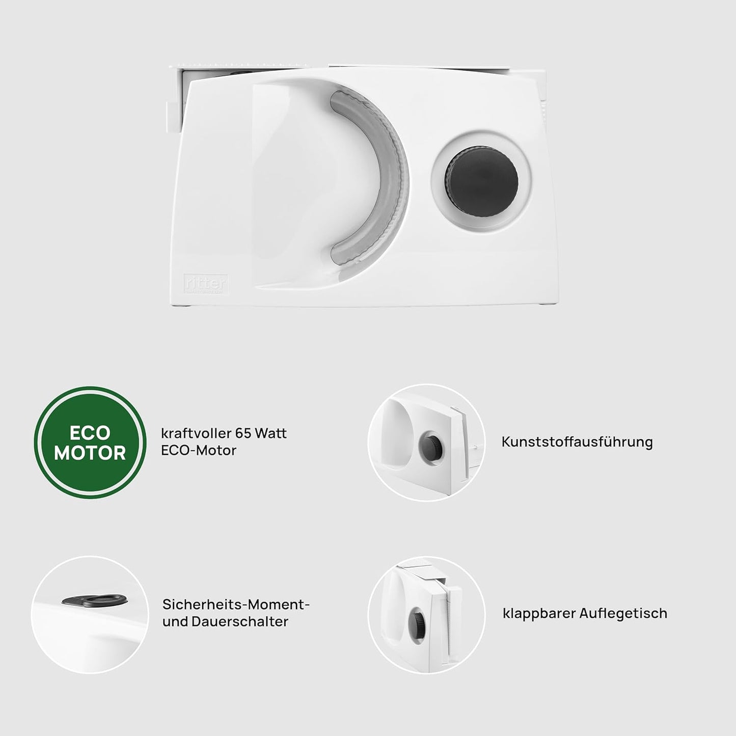 Klappbarer Allesschneider mit ECO-Motor