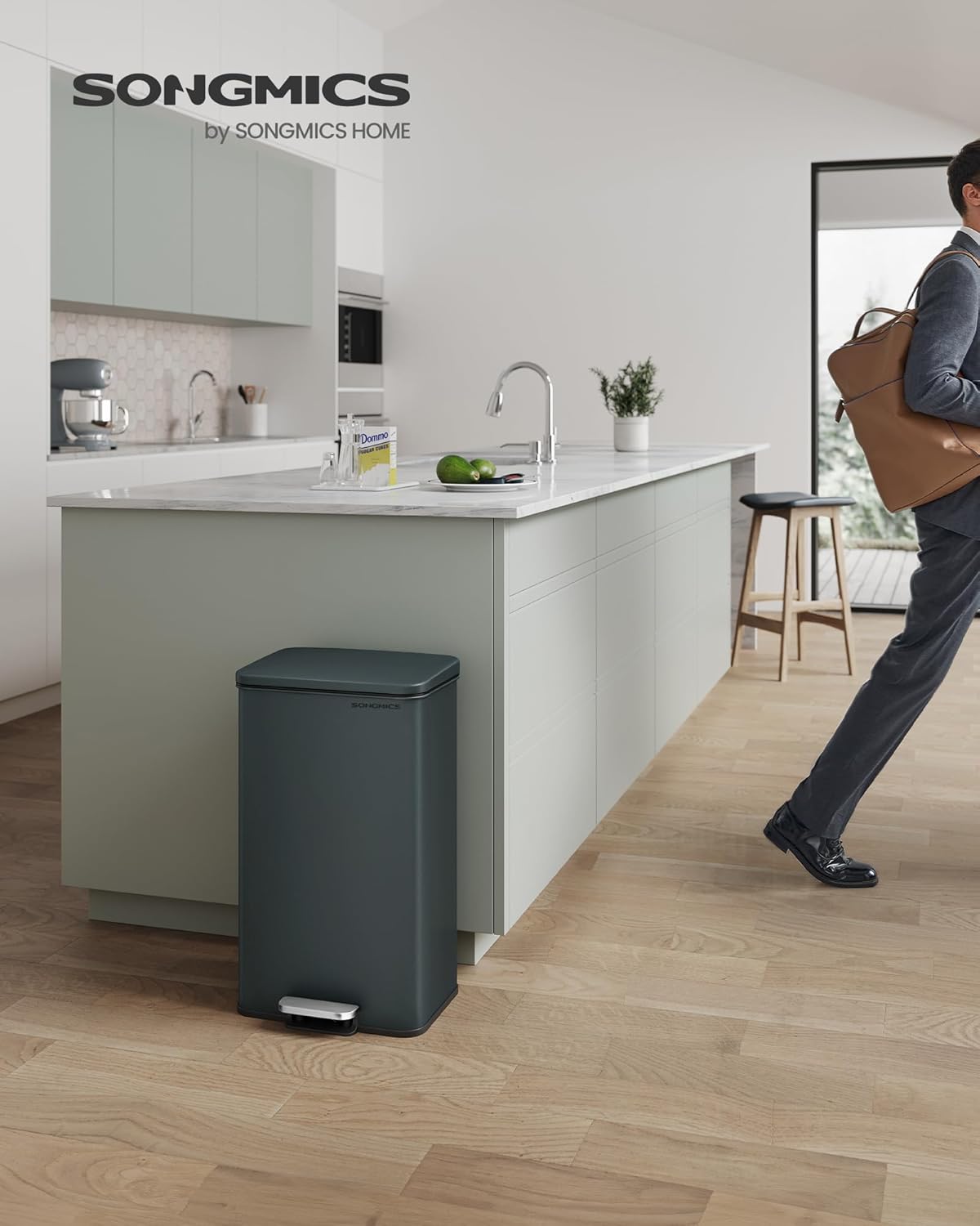 Tretmülleimer LTB540G02 mit Softclose & Deckel, anthrazitgrau