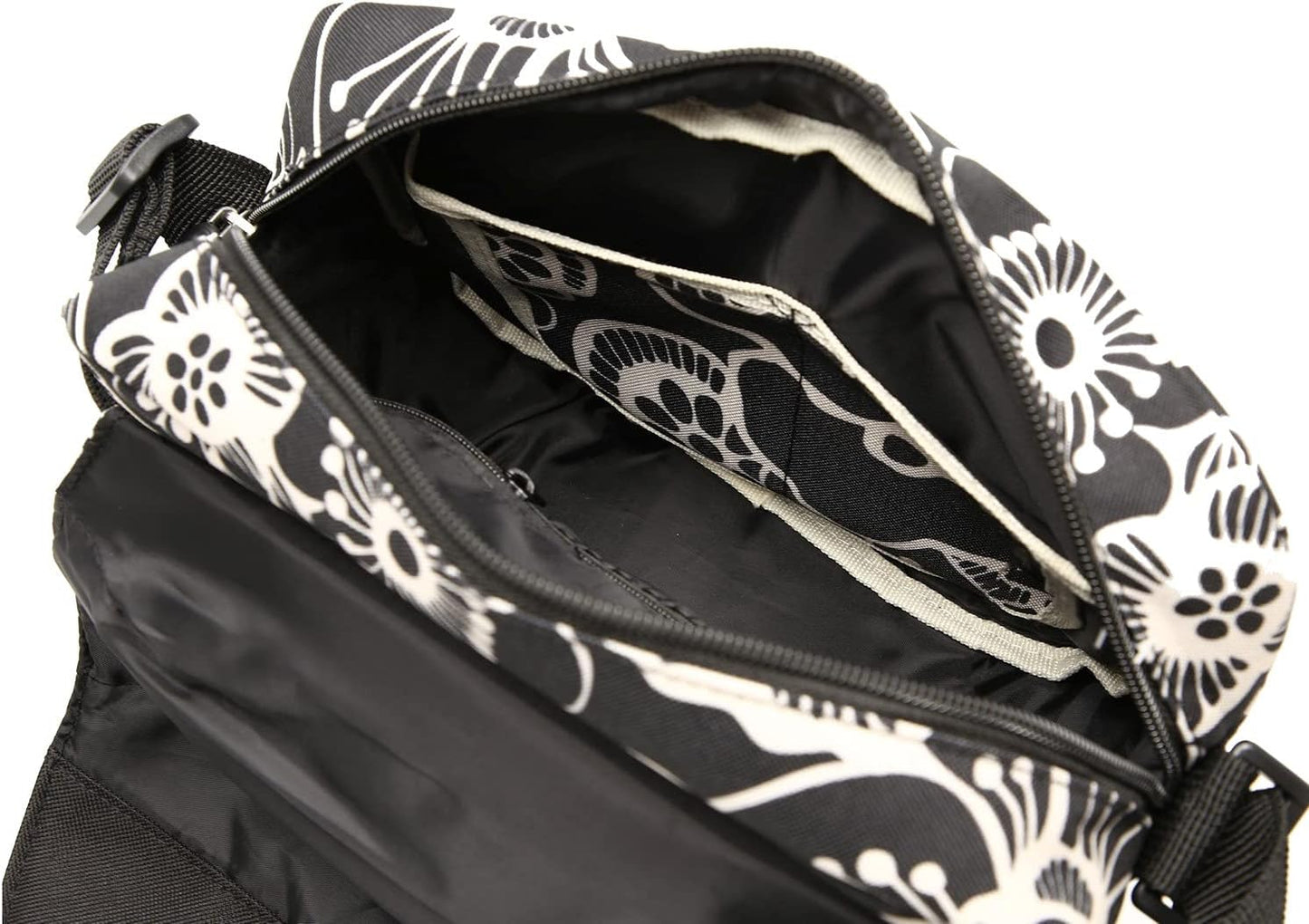 Lenkertasche Fun Bag, Fleur Black Single