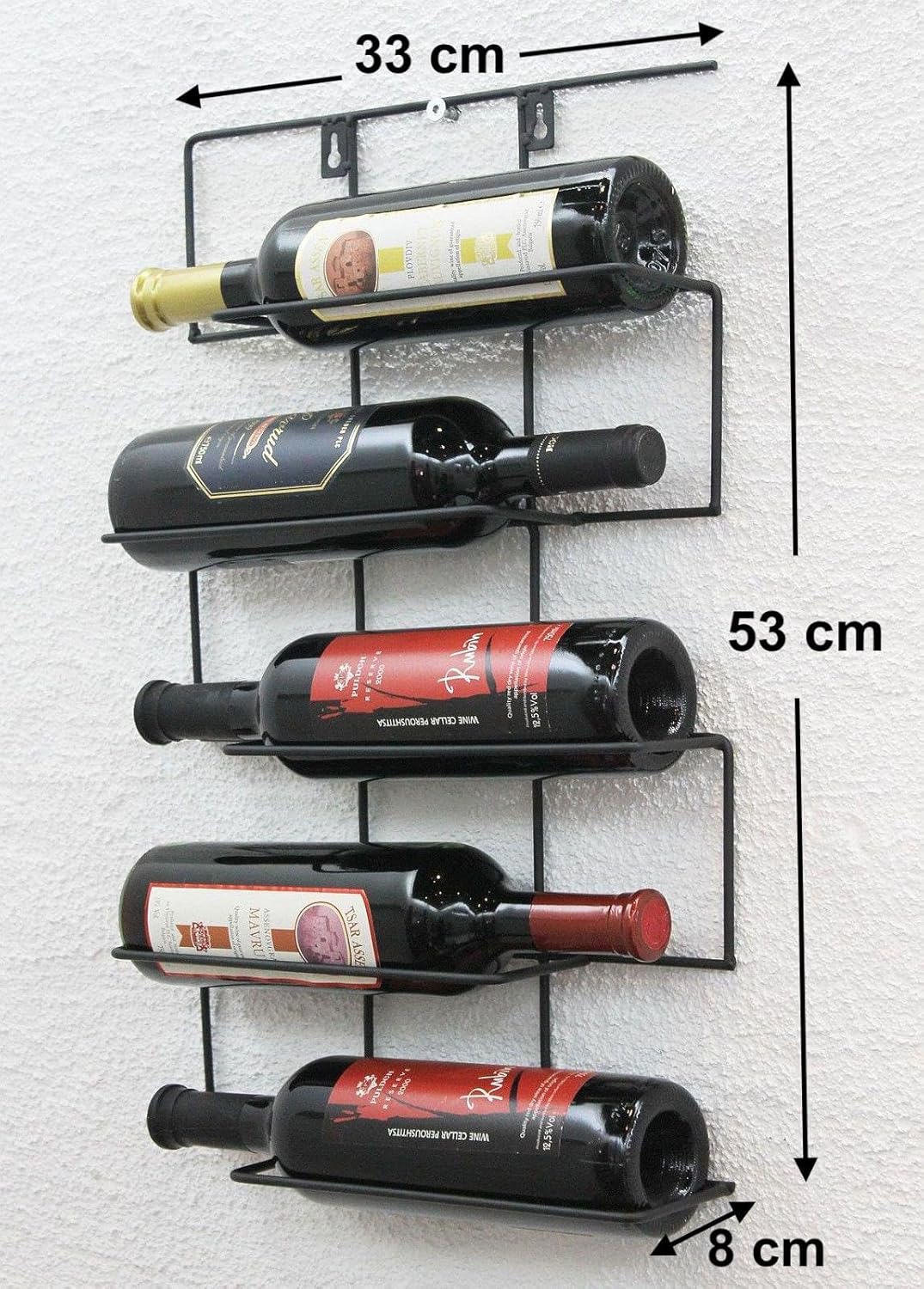 Weinregal für die Wand