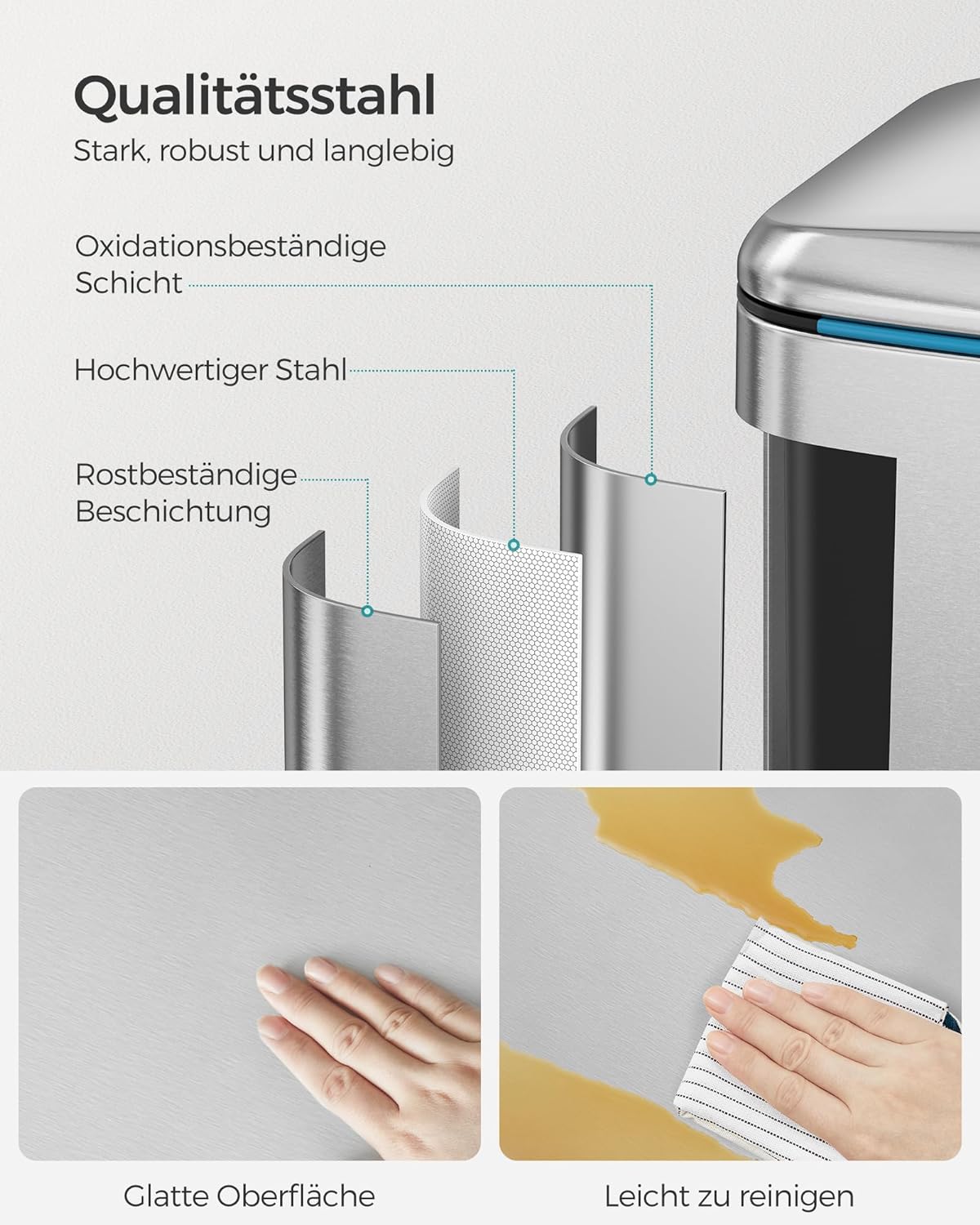 Treteimer, Silber