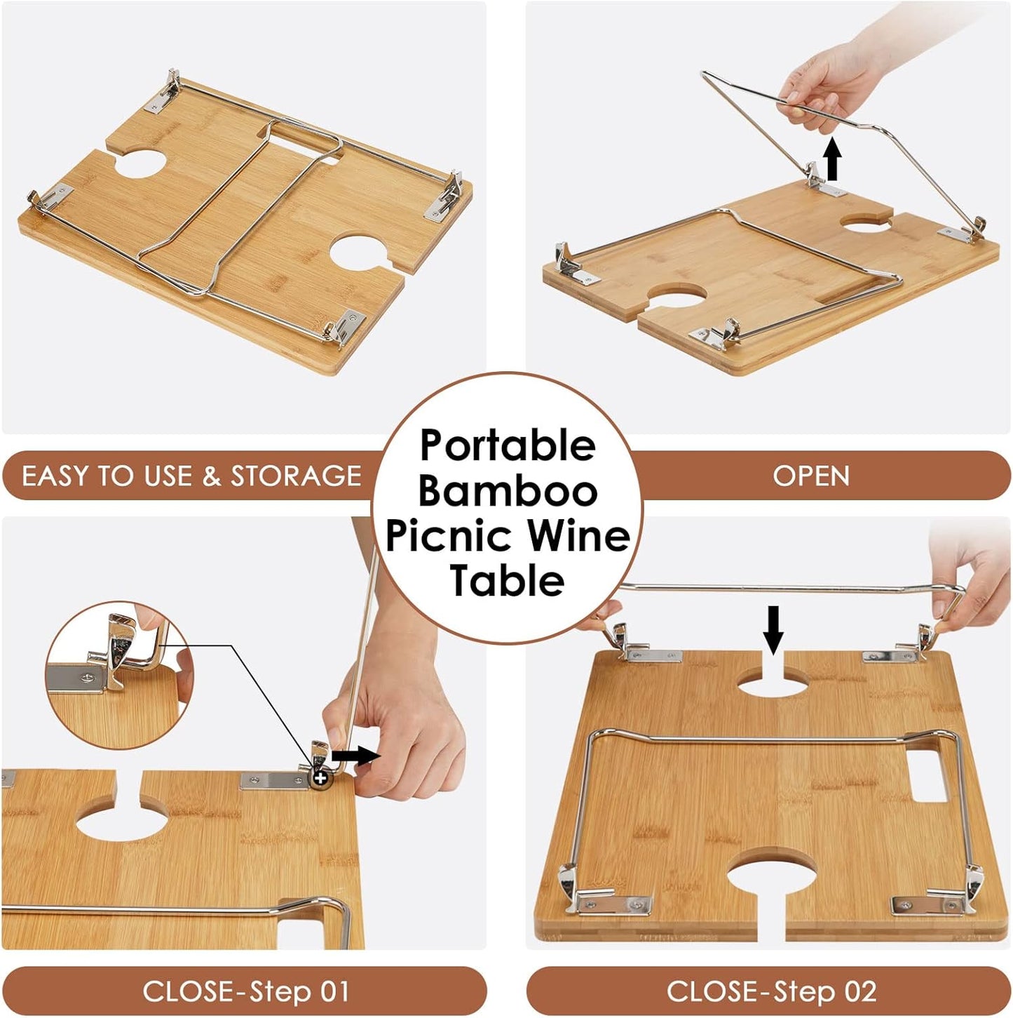 Picknickkorb-Set für 2 Personen mit Tisch & Decke, Grün 2 Personen