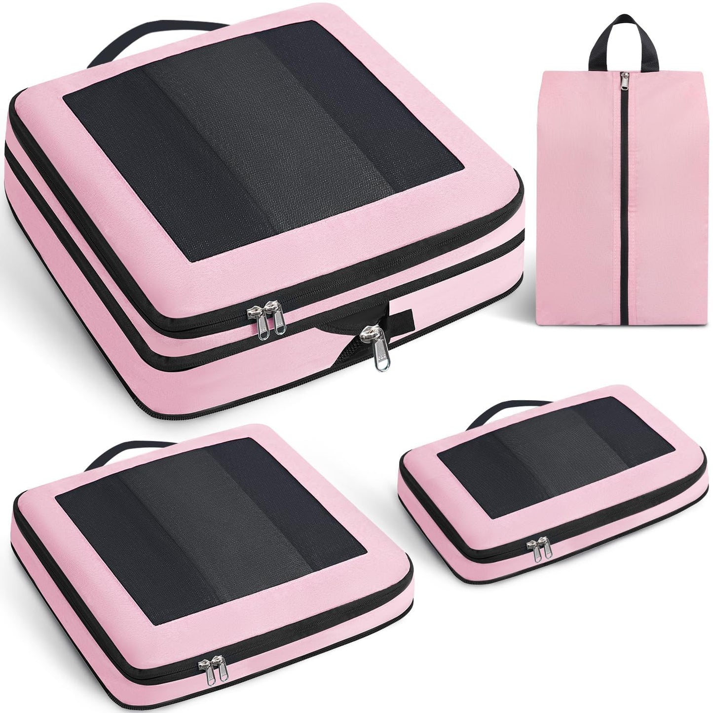 Kompressions-Packwürfel-Set, Pink 4 Set
