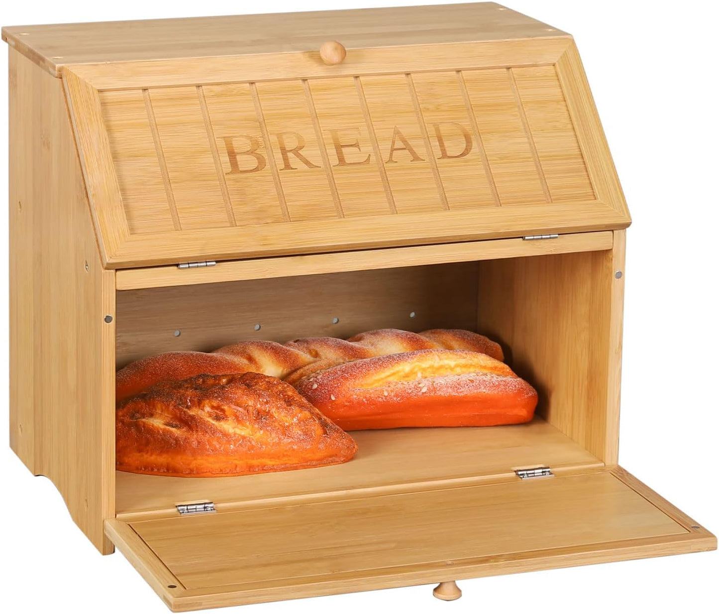 Brotkasten mit 2 Etagen, Vintage(15.3" x 9.8" x 12.6")