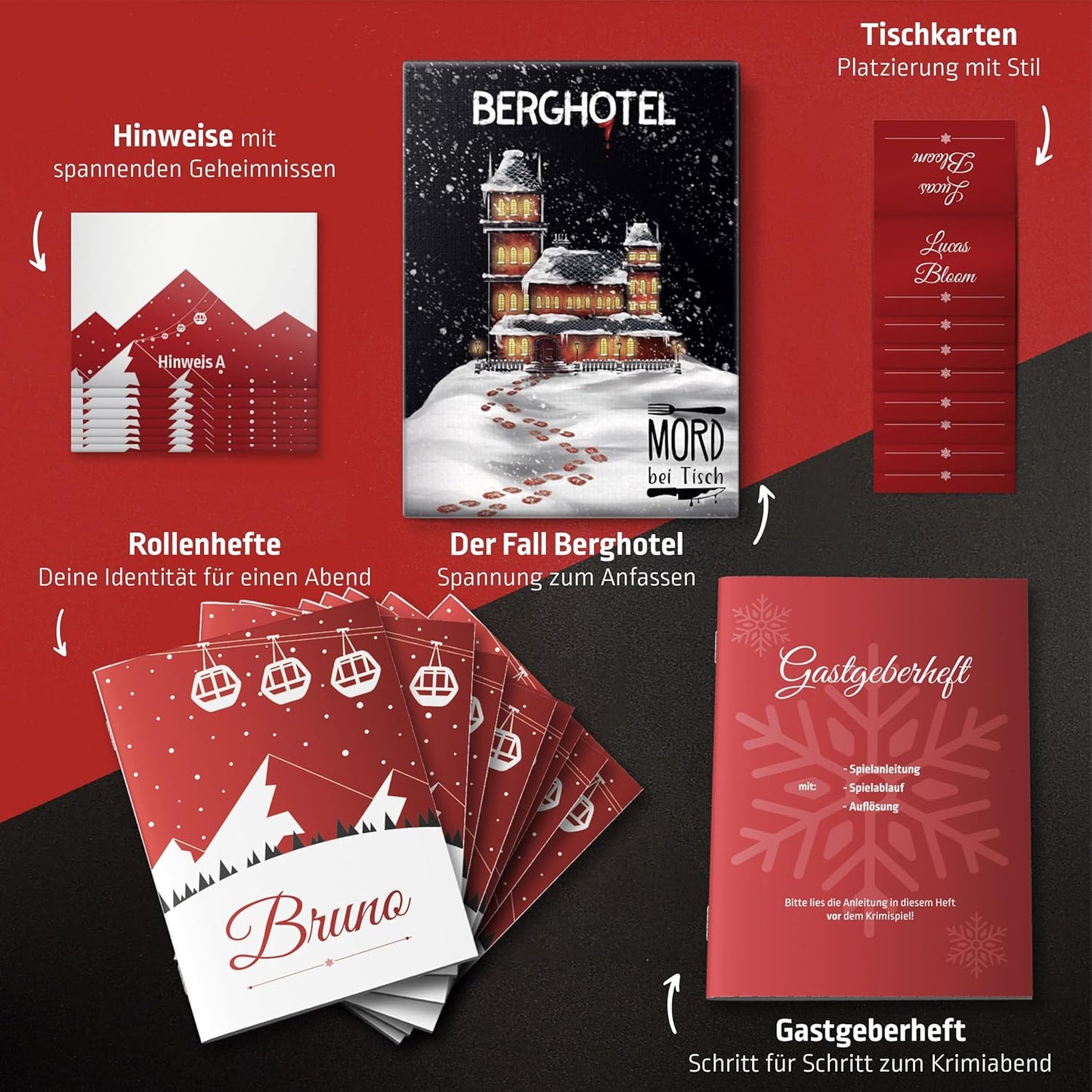 Berghotel - Krimidinner, Single