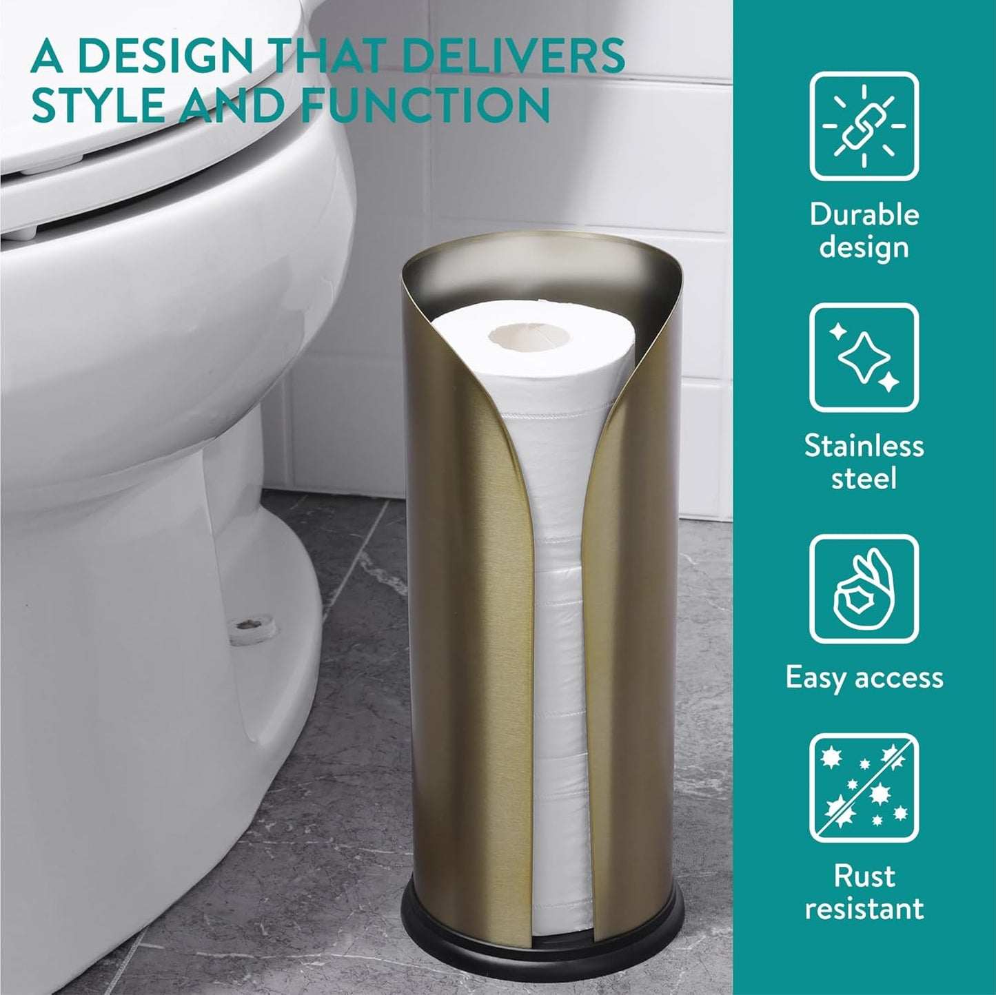 Toilettenpapierhalter, Gold Matt