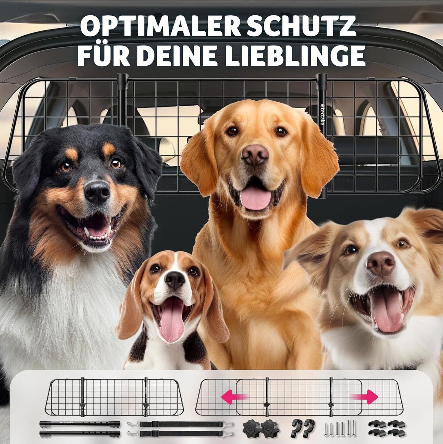 Hundeschutzgitter für Autos