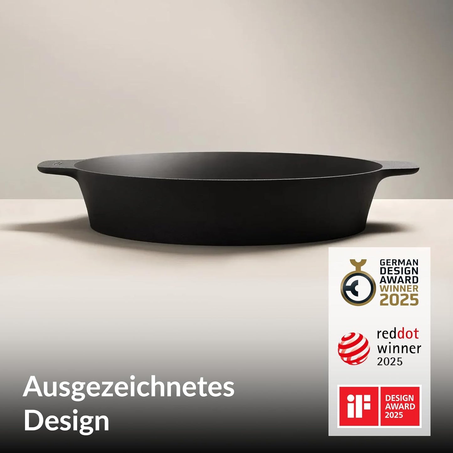 Gusseisenpfanne 32cm für alle Herdarten, 32 cm