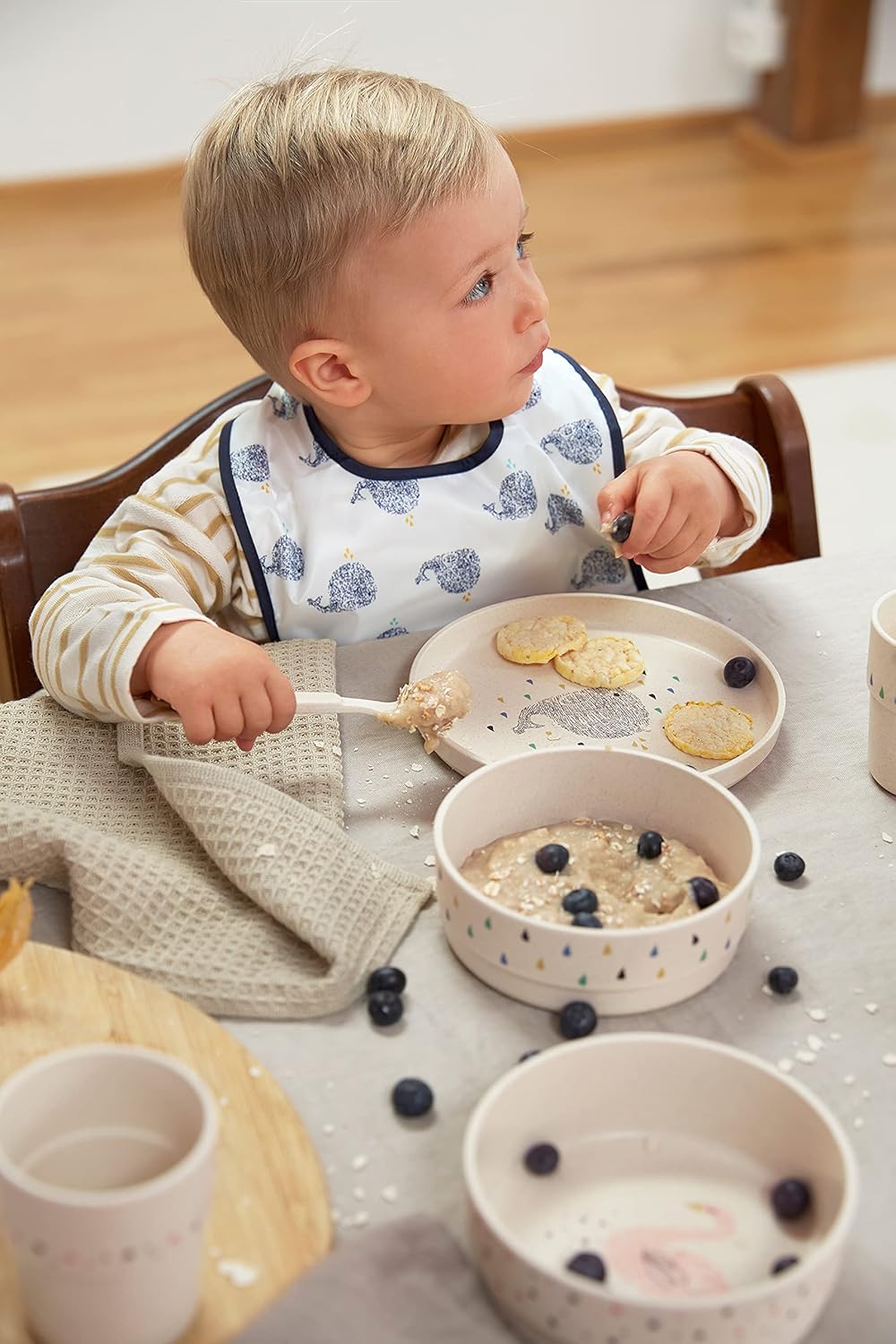 Kindergeschirr Set, Little Water Whale