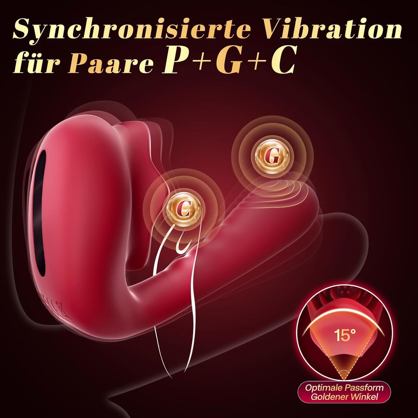 Rosen Vibrator mit KI-Steuerung, 9 Modi, leise, App-gesteuert