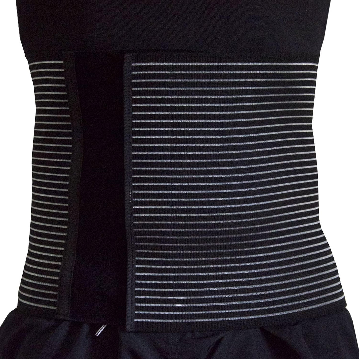 Postpartum Bauchband mit Rückenunterstützung, Schwarz XL - 115/125 cm Bauchumfang