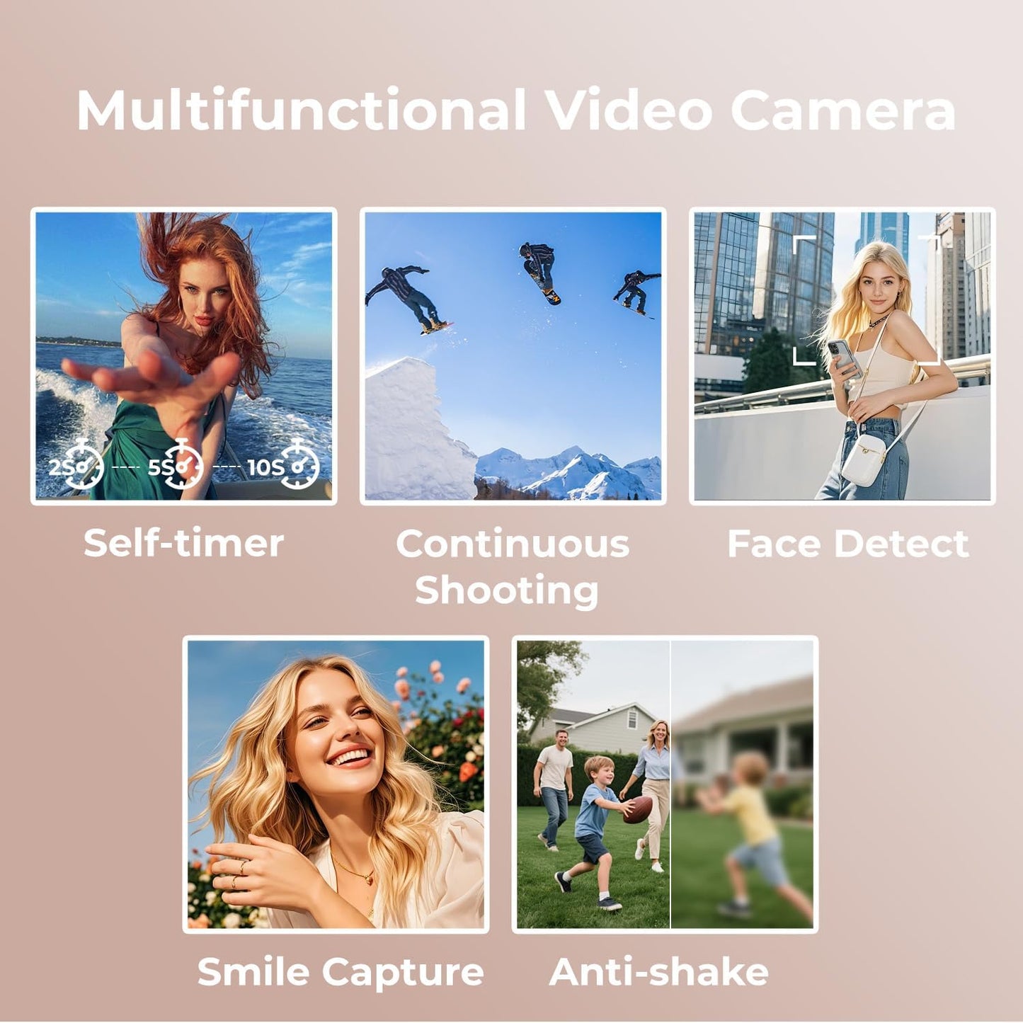 Camcorder für Vlogging, black