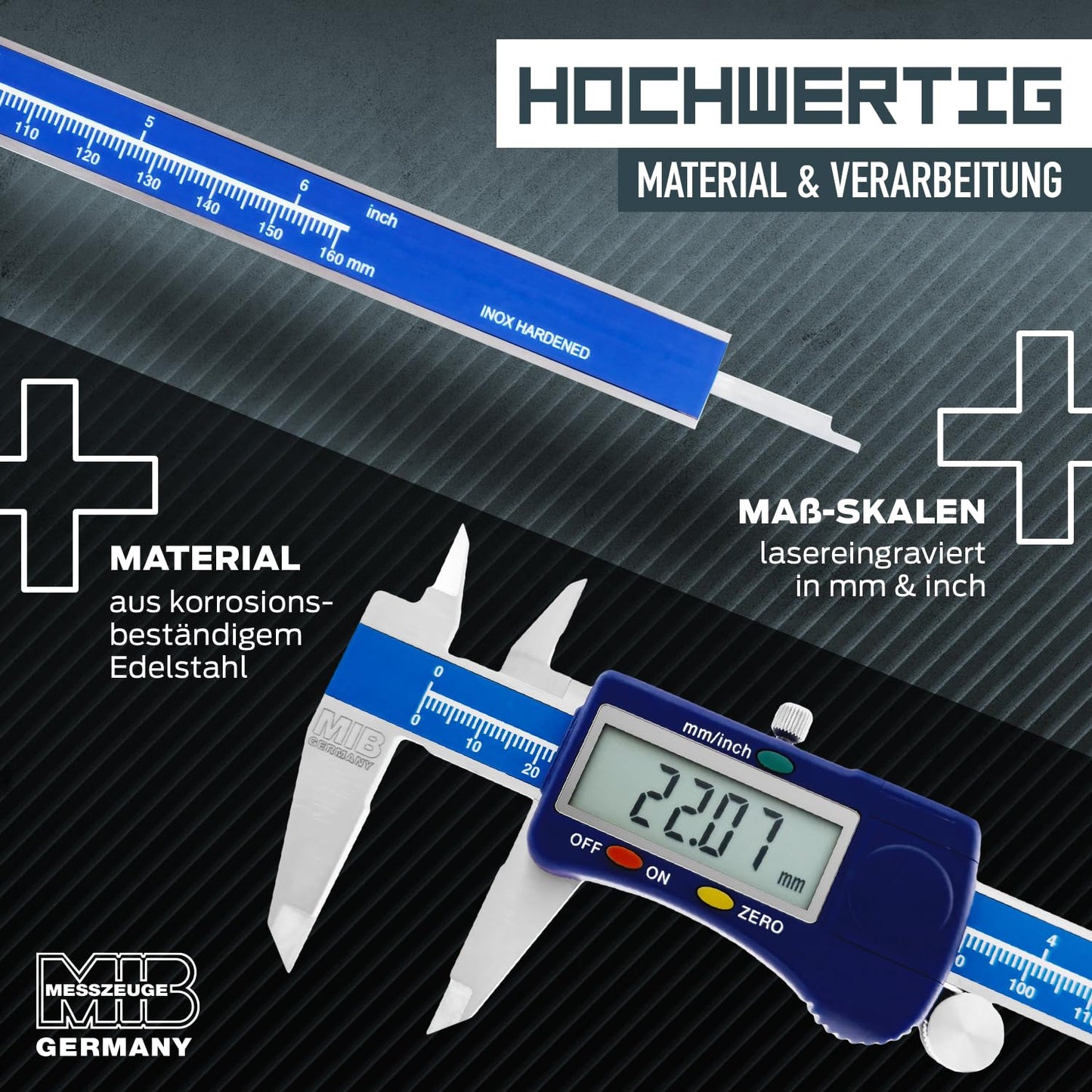 Digitaler Messschieber, DIN 862 150mm