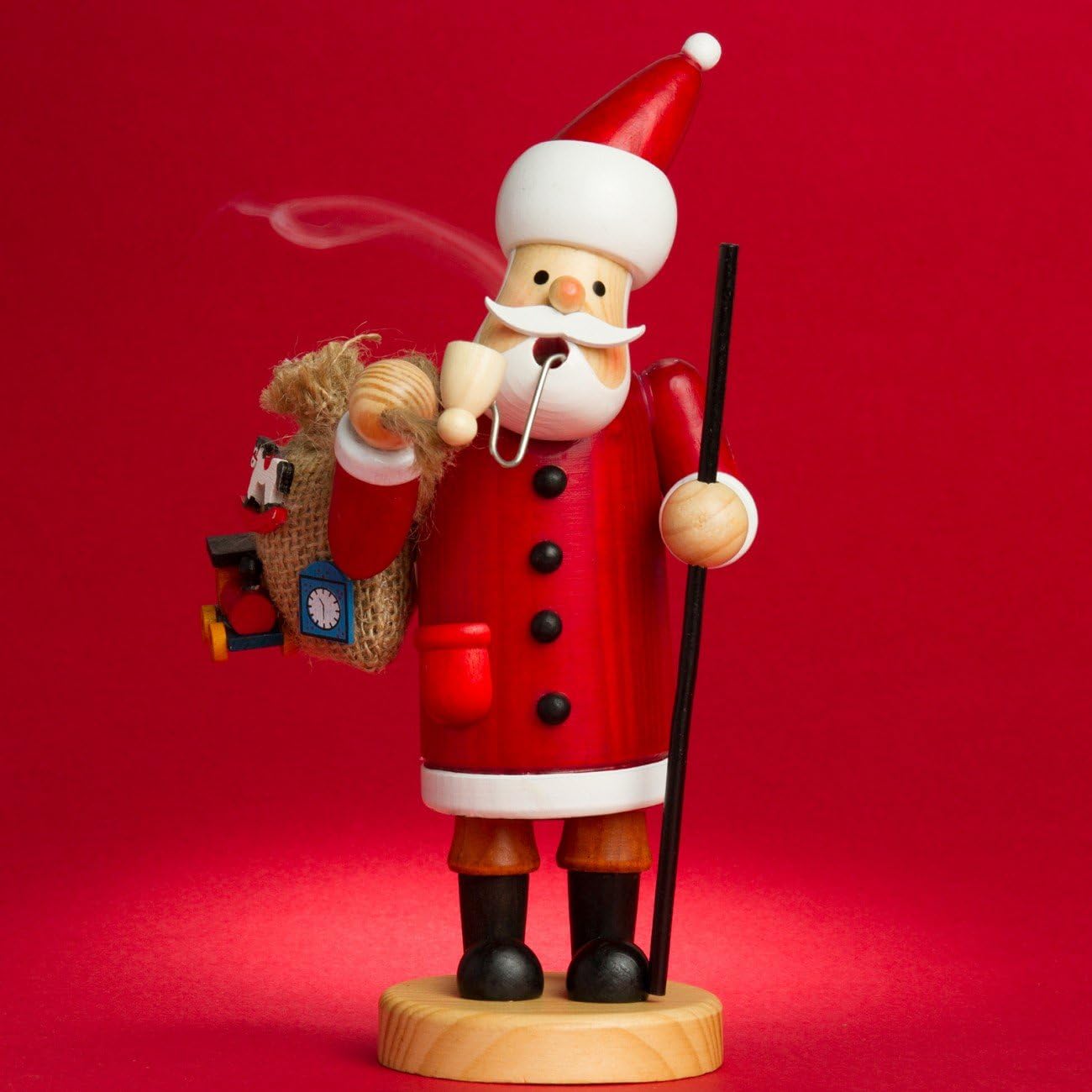 Räuchermännchen Weihnachtsmann, Höhe ca. 36 cm A01 Rot - Weihnachtsmann