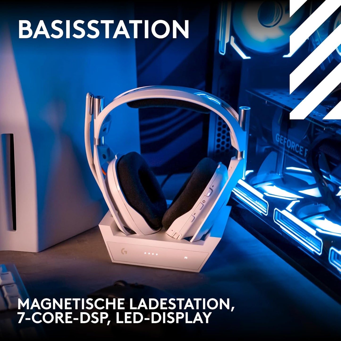 Astro A50 Lightspeed Gaming-Headset mit Basisstation, Weiss A50 | PLAYSYNC Nur Audio Headset