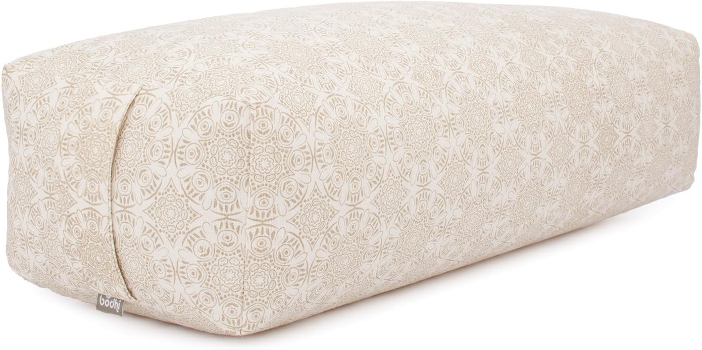 Yoga Bolster Salamba mit Dinkelfüllung, Maharaja Collection, Madurai/ ecru