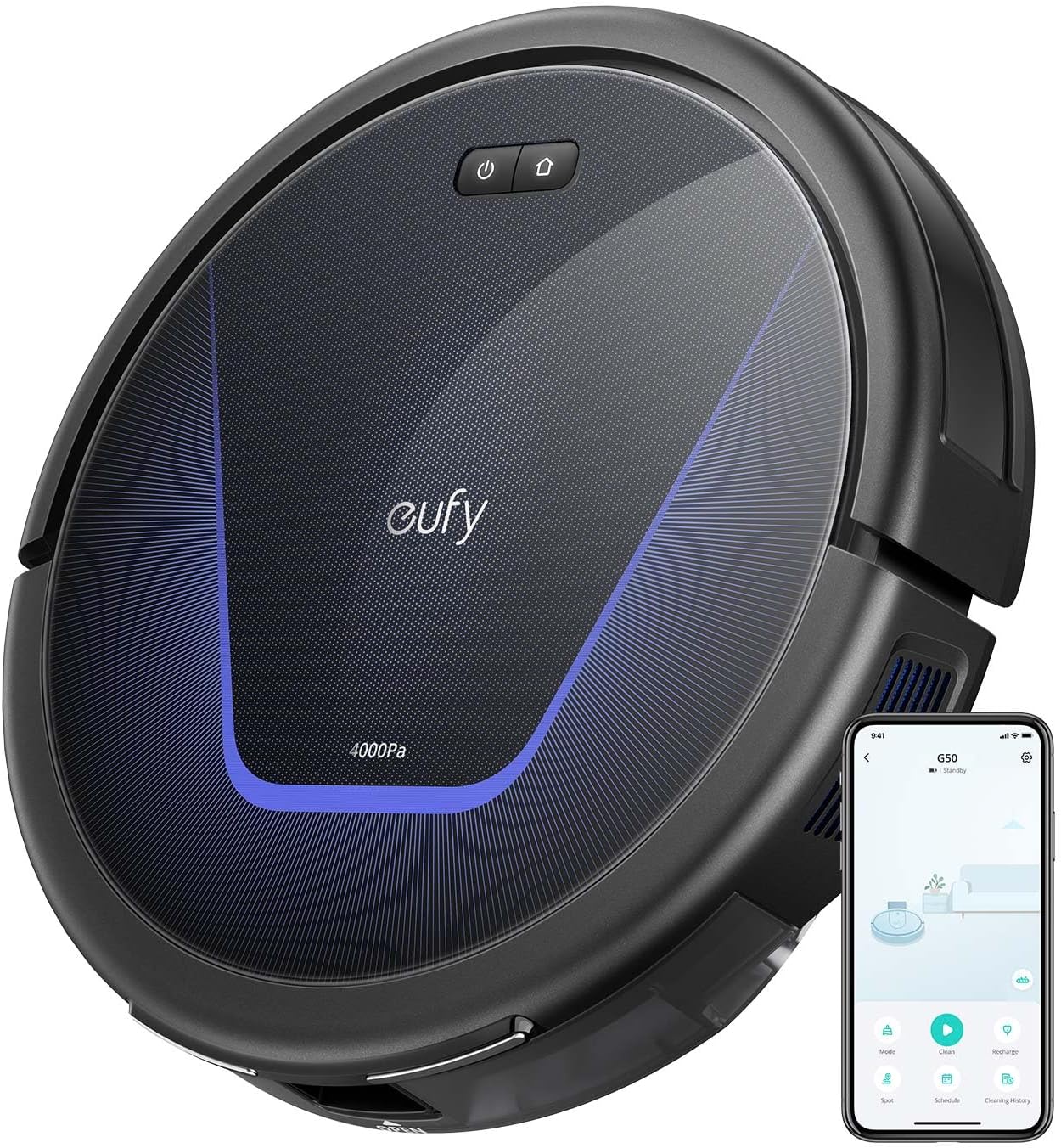 Saugroboter mit 4000Pa Saugkraft, eufy G50