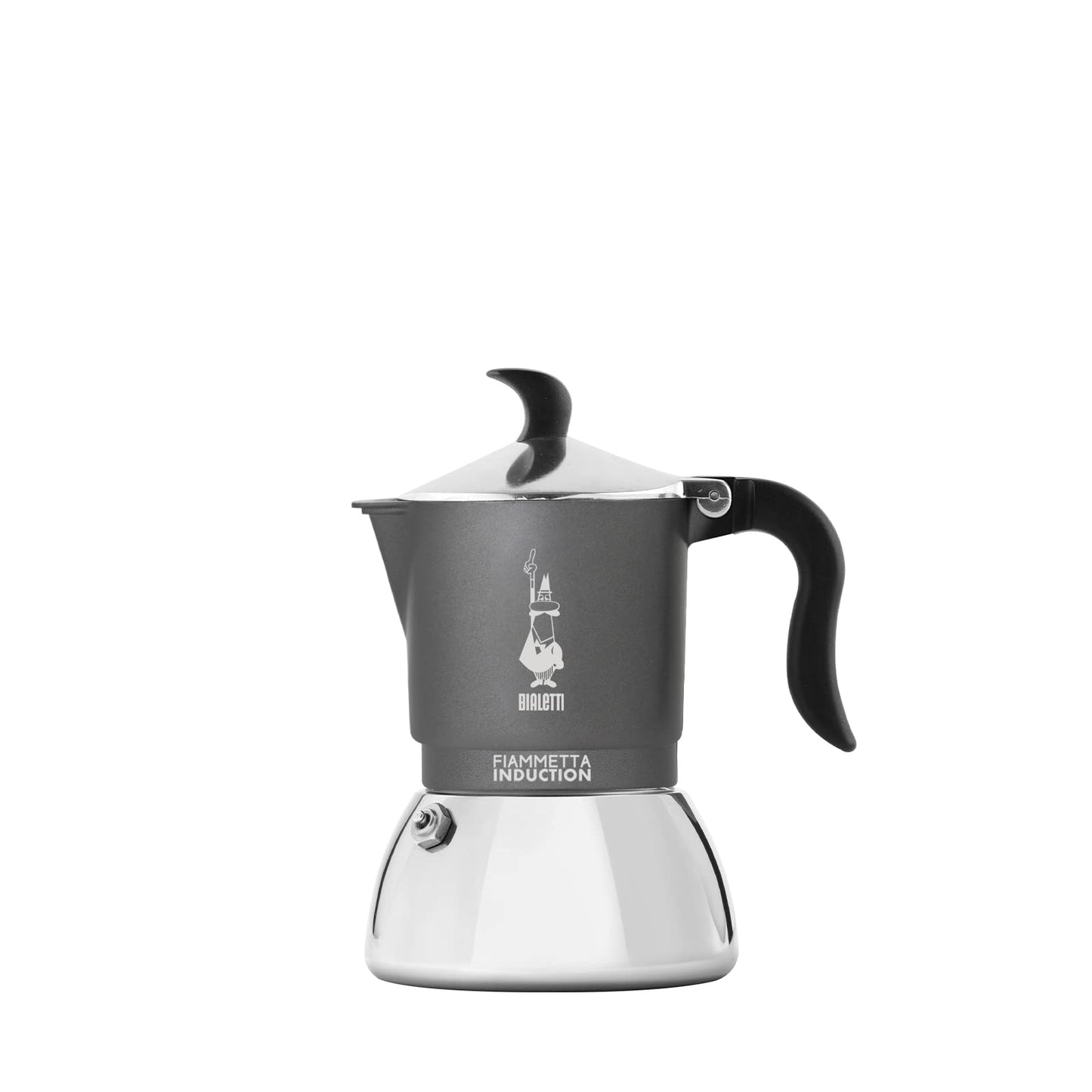 Fiammetta Induktions-Kaffeemaschine, Grau 2 Tassen