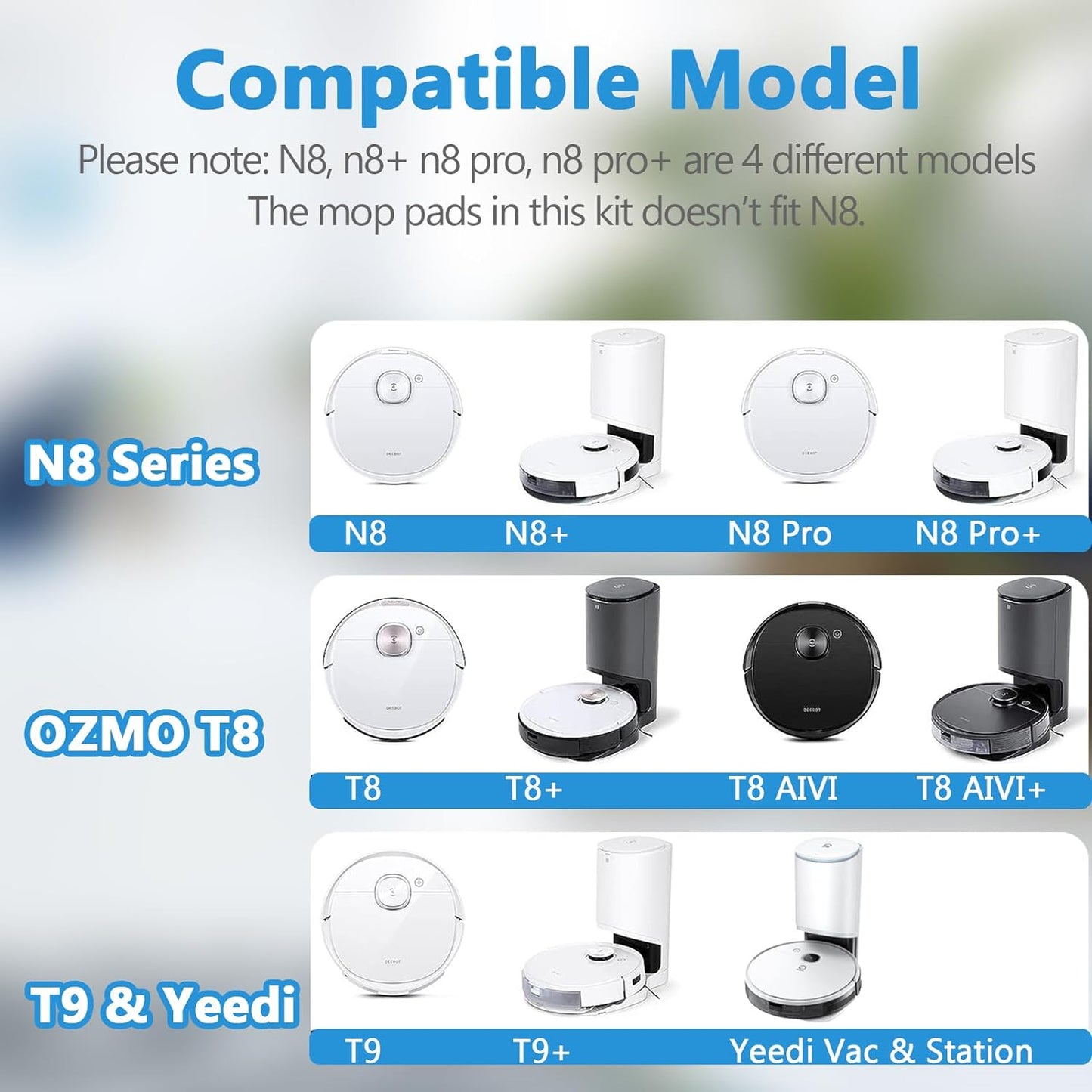 18-teiliges Zubehörset für Ecovacs Deebot, 18 Stück