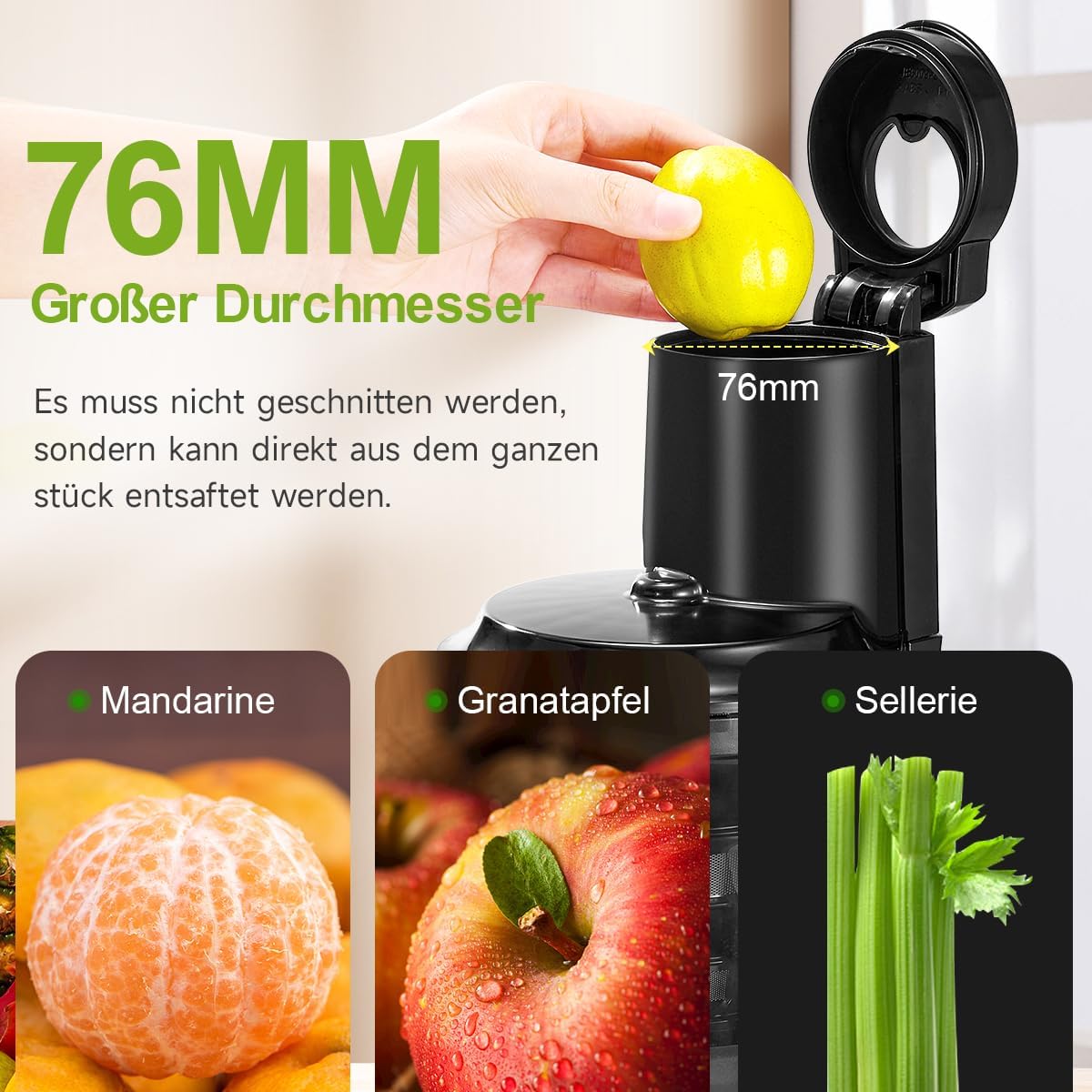 Slow JuicerJC-280, Weiss