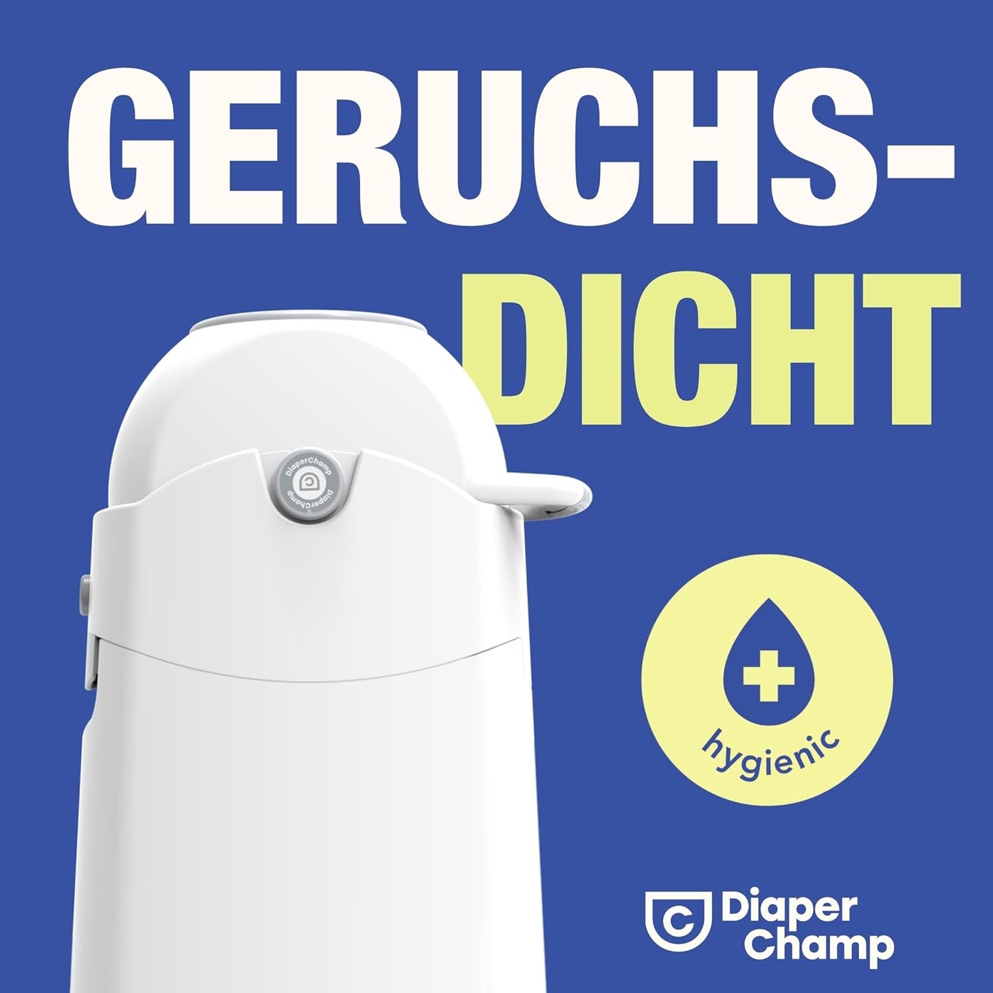 Geruchsdichter Windeleimer, Silber