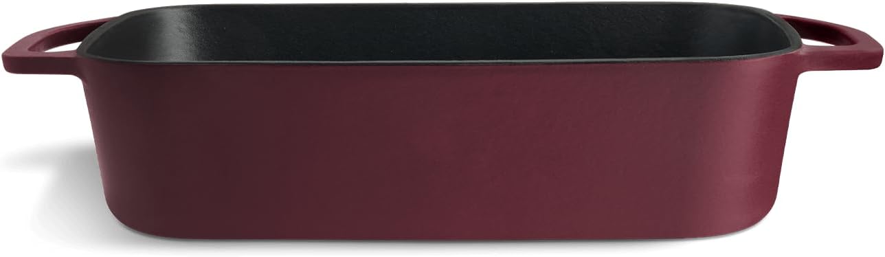 Emaillierte Auflaufform für Ofen & Grill, Guseisen Auflaufform Rot