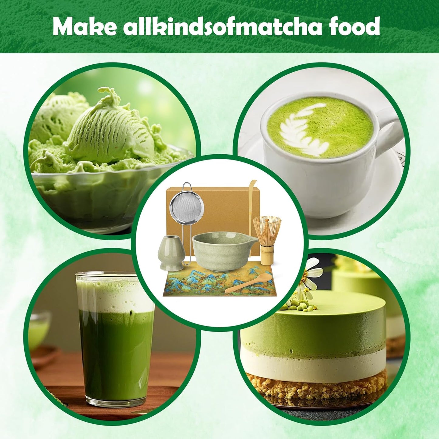 Matcha Tee-Set 7-teilig