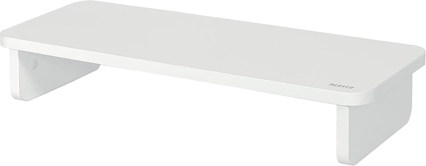 Ergonomischer Monitorständer, Monitorständer Standard Weiss/Hellgrau
