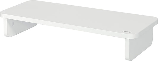 Ergonomischer Monitorständer, Monitorständer Standard Weiss/Hellgrau