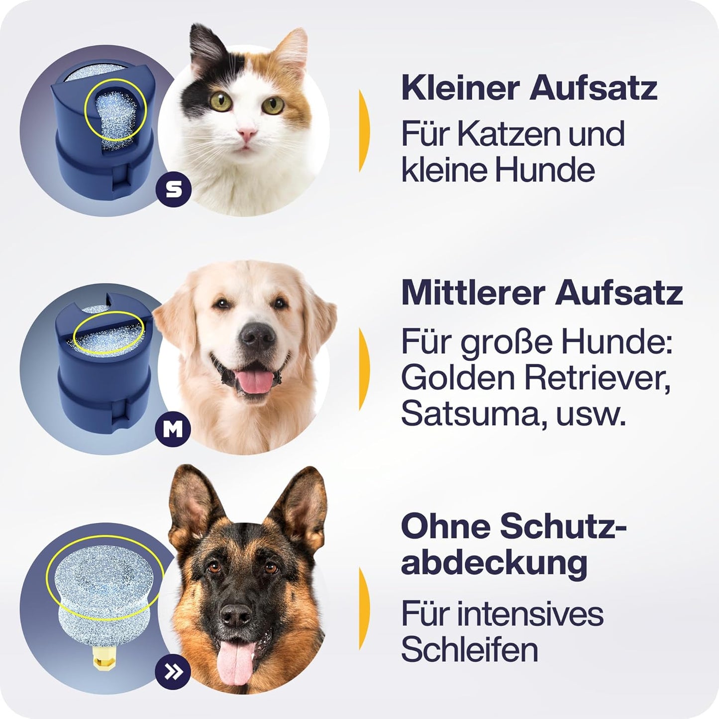 Elektrischer Krallenschleifer mit LED-Licht, Violett