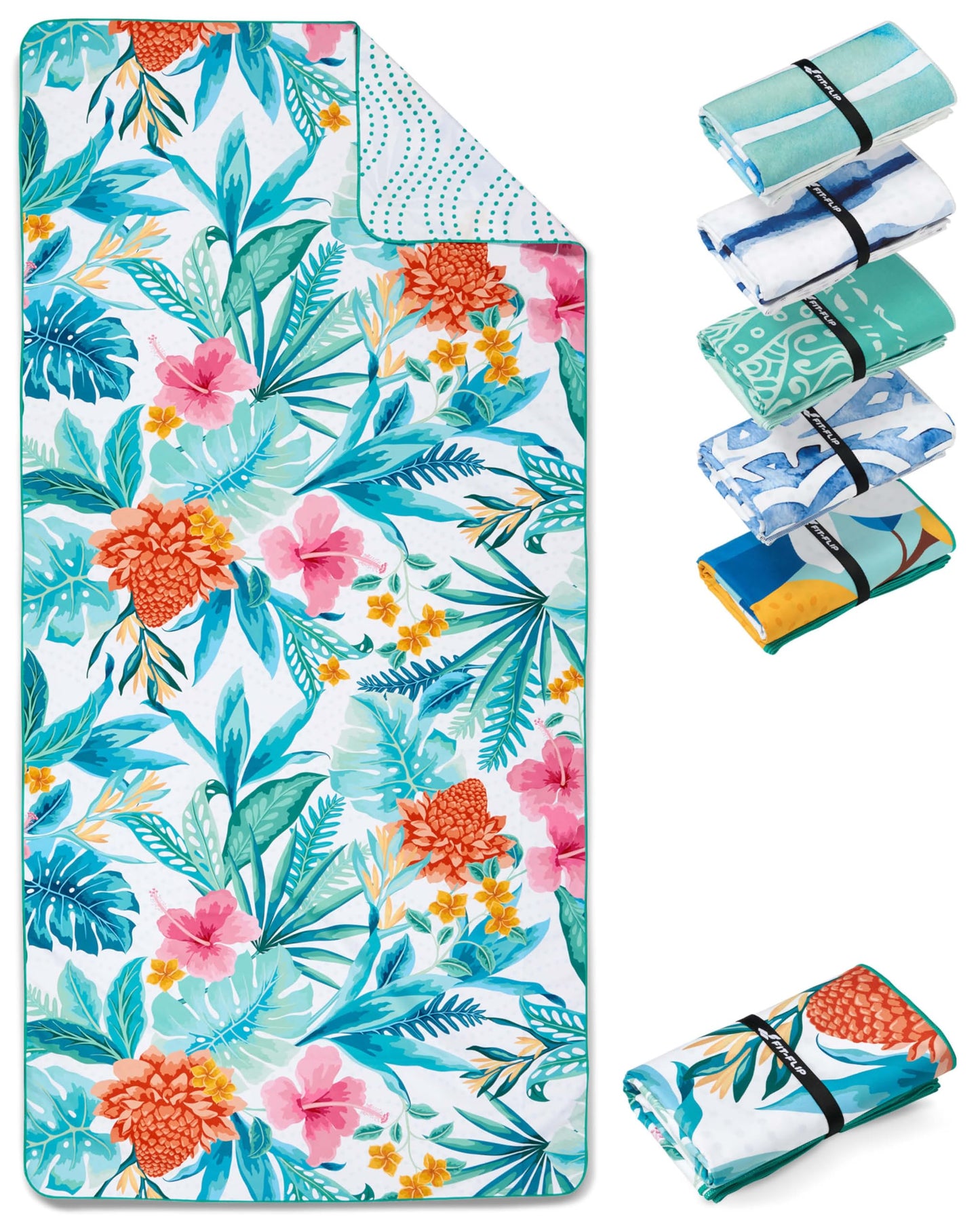 XXL-Mikrofaser-Strandtuch, 200cm x 90cm 35 Tropic Flowers