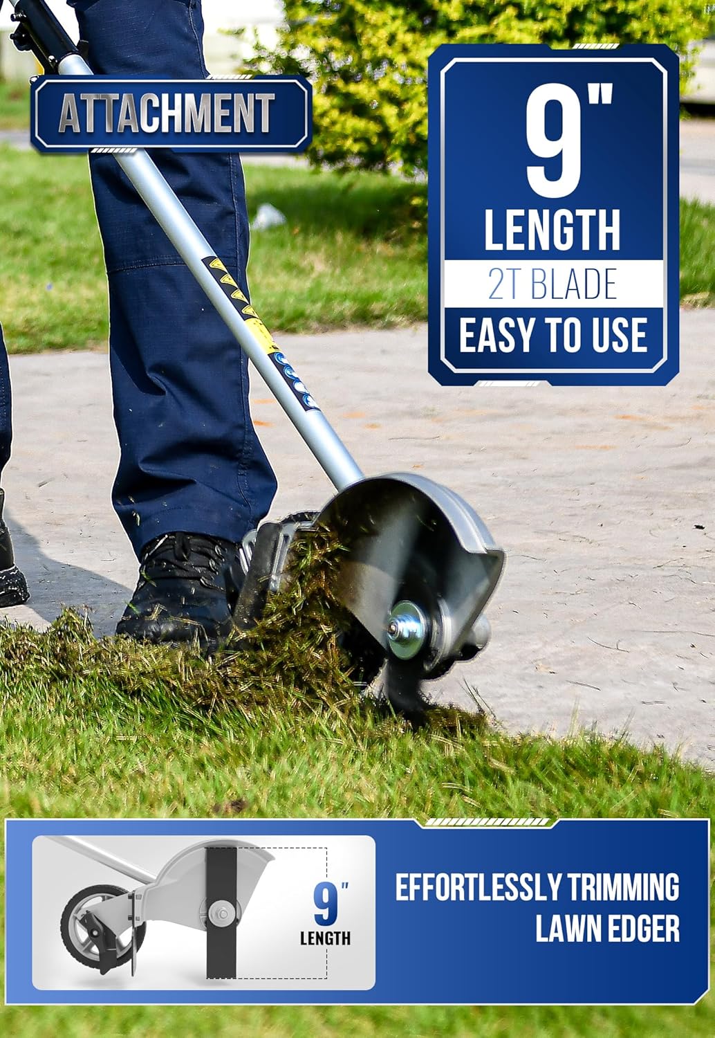 Aufsatz für Power Edger, 22,9 cm (9 Zoll) 2T-Schneidklinge