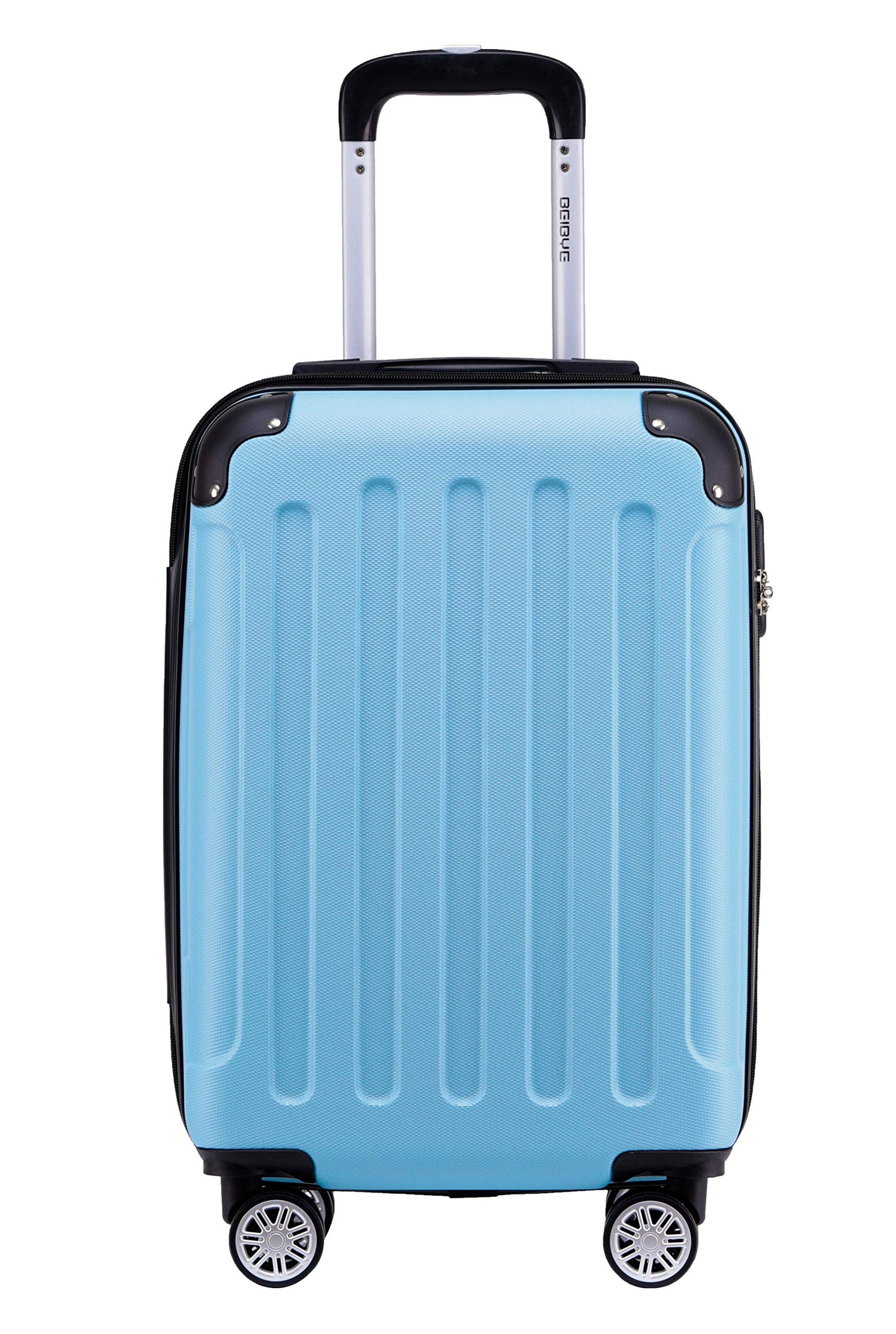 Hartschalenkoffer Trolley mit Zahlenschloss (55 cm), Glacial Blue Small-55 cm