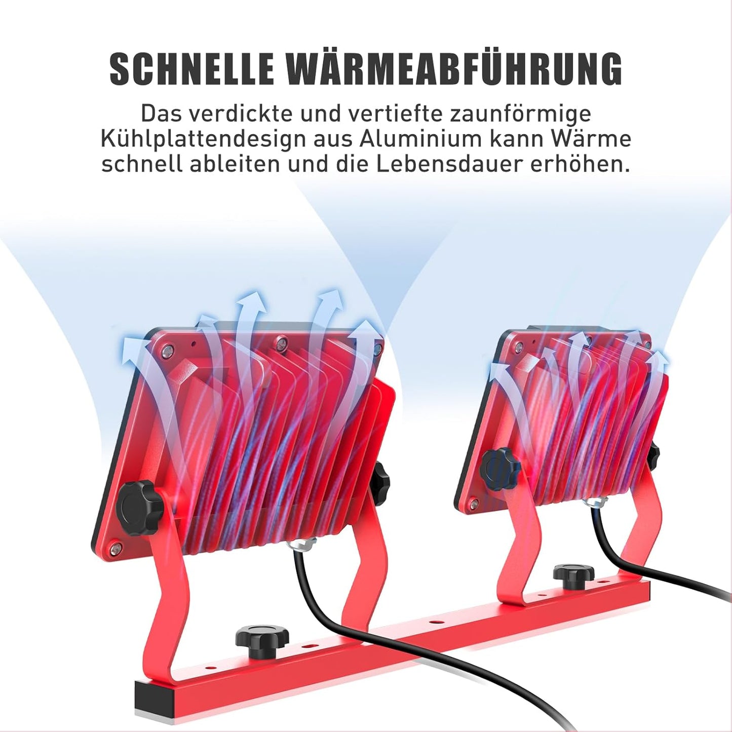 LED Baustrahler mit Stativ