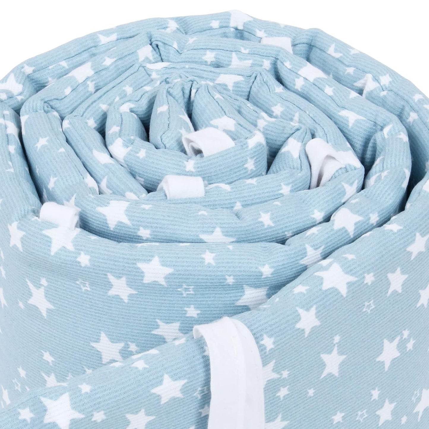 Nestchen für Beistellbett, Azurblau Sterne Weiss|für Modell Boxspring XXL