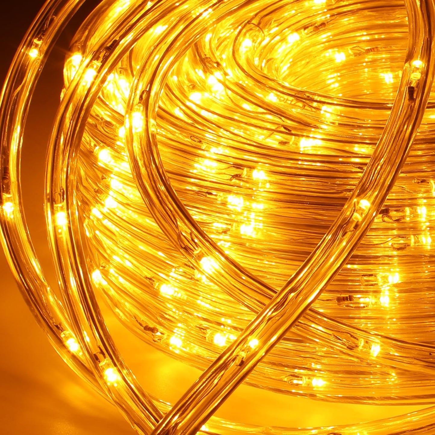 LED Lichterschlauch mit Memory-Funktion (10m), Gelb 10m