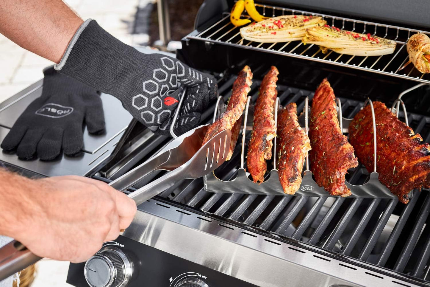 3-teiliges Barbecue-Set, Premium-Set 3-tlg.