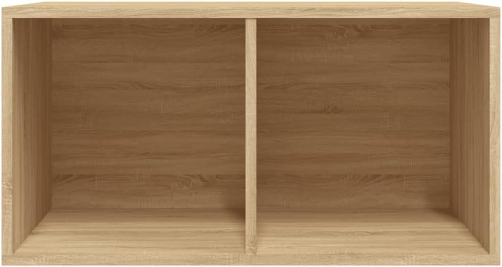 Aufbewahrungsbox Mariam für Schallplatten, Braun