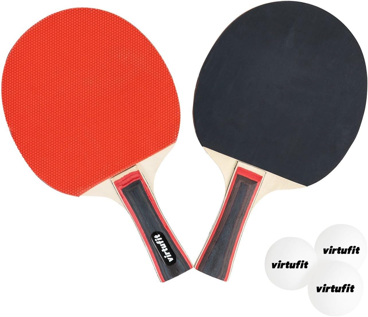 Verstellbares Tischtennis-Set mit Schlägern und Bällen