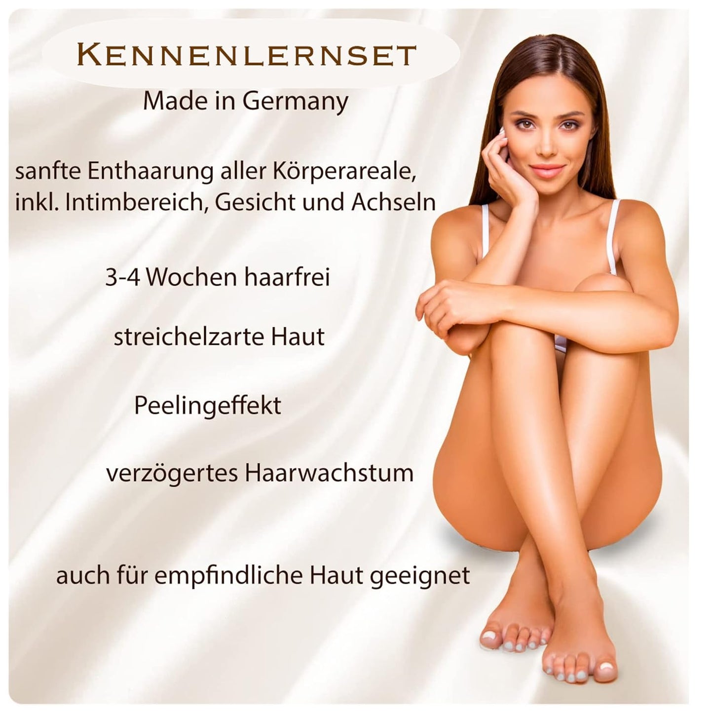 Sugaring-Set mit Zuckerpaste und Vliesstreifen