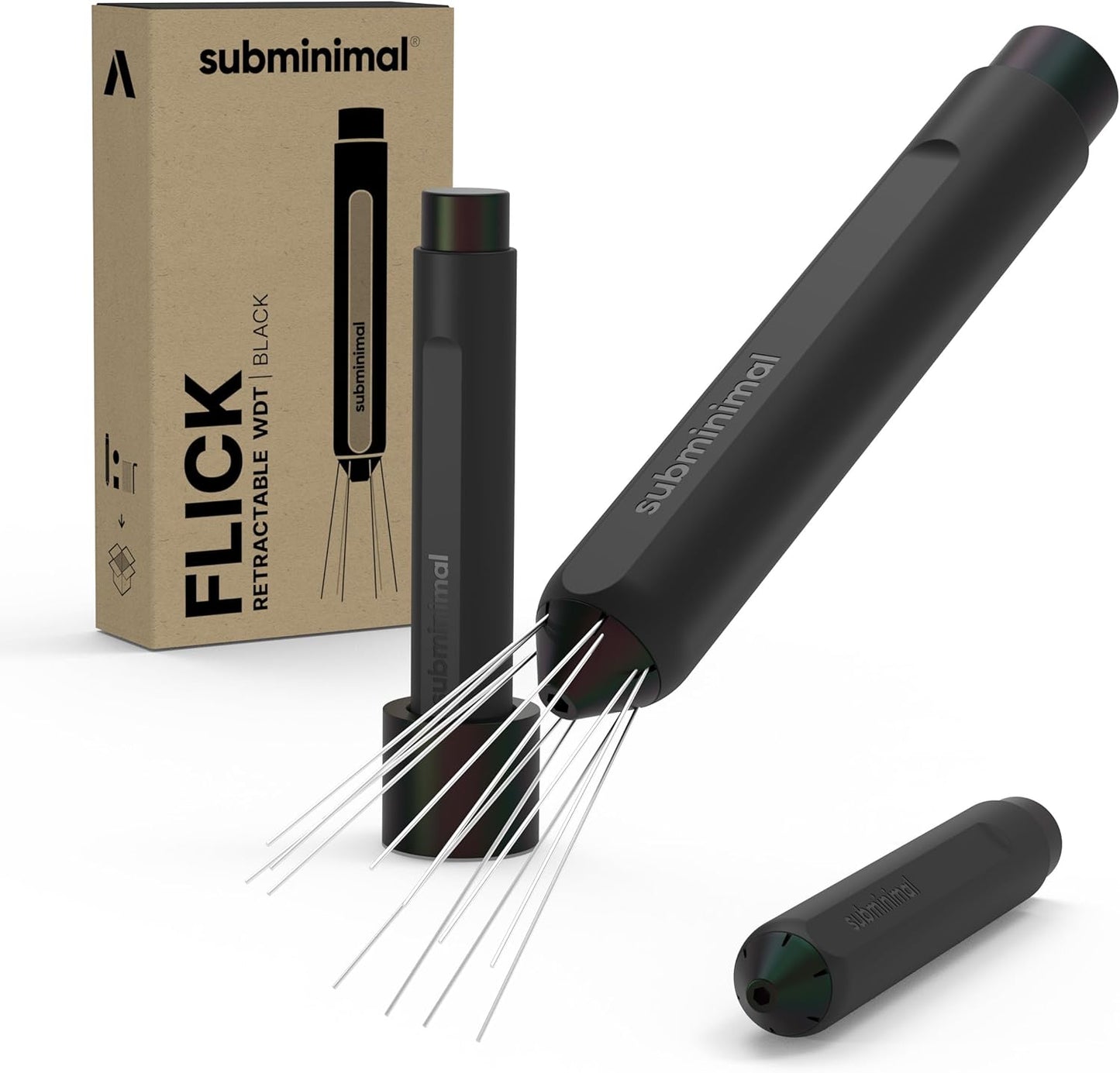 Espresso-Verteilungswerkzeug mit einziehbaren Nadeln