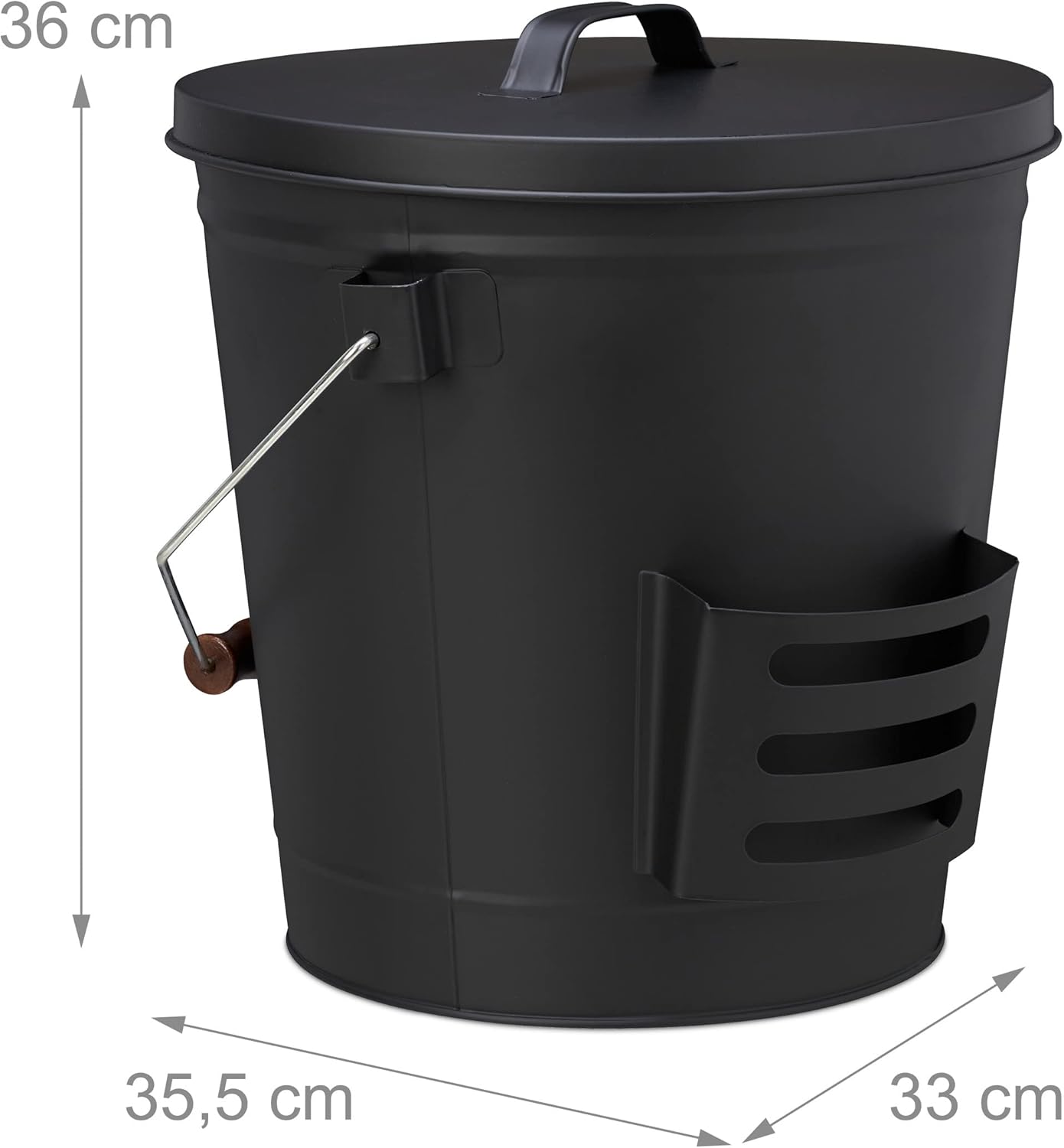 Ascheeimer mit Kehrset