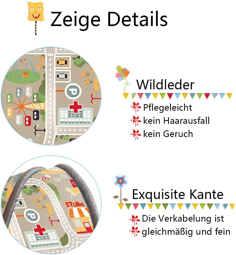 Spielteppich Strasse, 80 * 120 cm F